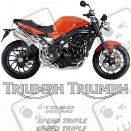 TRIUMPH Speed Triple 1050 YEAR 2005-2010 DECALS