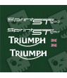 TRIUMPH Sprint ST 1050 YEAR 2011-2012 Racing ADESIVI