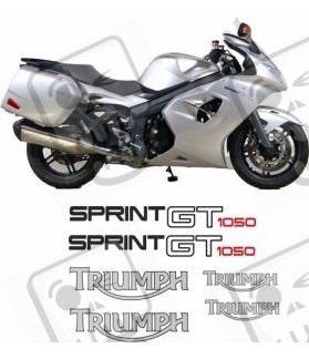 TRIUMPH Sprint GT 1050 YEAR 2010-2016 ADESIVI (Prodotto compatibile)