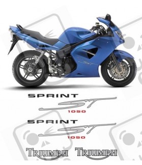 TRIUMPH Sprint ST 1050 YEAR 2005-2010 STICKERS (Compatible Product)