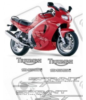 TRIUMPH Sprint ST 955i YEAR 2002-2004 ADESIVI (Prodotto compatibile)