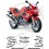 TRIUMPH Sprint RS 955 YEAR 2000-2003 ADESIVOS (Produto compatível)