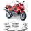 TRIUMPH Sprint RS 955 YEAR 2000-2003 ADHESIVOS (Producto compatible)