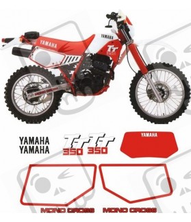 Yamaha TT350 YEAR 1986-1987 ADESIVI (Prodotto compatibile)
