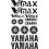 YAMAHA V-MAX YEAR 1985 - 2007 AUFKLEBER (Kompatibles Produkt)