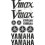 YAMAHA V-MAX YEAR 1985 - 2007 AUFKLEBER (Kompatibles Produkt)