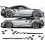 Porsche 991 checker side Stripes / Stickers ADESIVI (Prodotto compatibile)