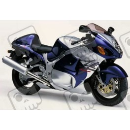 SUZUKI HAYABUSA YEAR 2001 SILVER/BLUE Decals