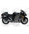 SUZUKI HAYABUSA YEAR 2015 BLACK/GREY/GOLD Autocollant
