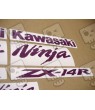 Kawasaki ZX-14R CUSTOM PURPLE DECALS
