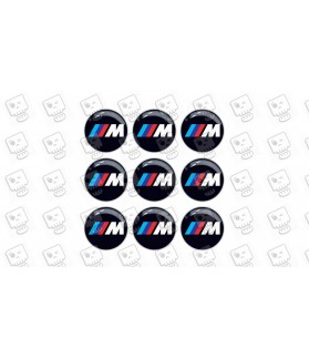 BMW M GEL Autocollant x9