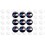 BMW M GEL Autocollant x9 (Produit compatible)