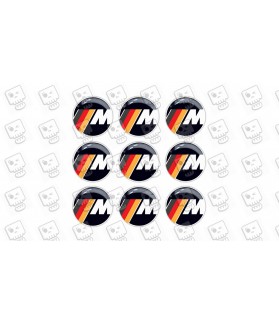BMW M GEL Autocollant x9