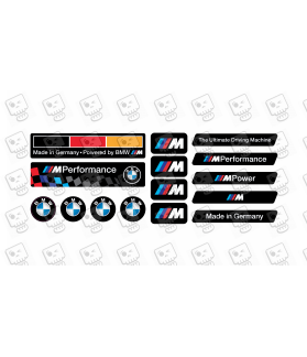 BMW M GEL Autocollant x15