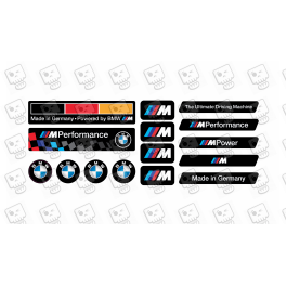 BMW M GEL Adesivi x15