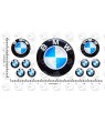BMW GEL Autocollant x11