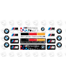 BMW GEL Adesivi x18