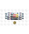 BMW GEL Adesivi x18