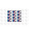 BMW GEL Autocollant x12