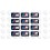 BMW M GEL Stickers decals x12 (Compatible Product)