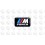 BMW M POWER GEL adesivos (Produto compatível)