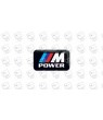 BMW M POWER GEL Stickers decals