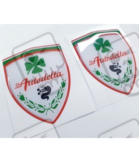 Alfa Romeo gel wing Badges 100mm adesivos (Produto compatível)
