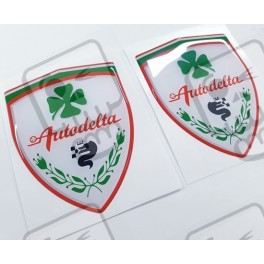 Alfa Romeo gel wing Badges 100mm adesivos