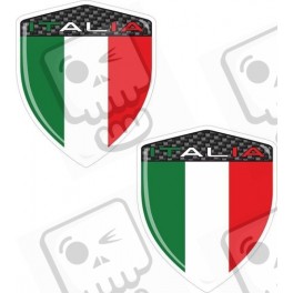 Alfa Romeo gel wing Badges 60mm Autocollant
