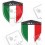 Alfa Romeo gel wing Badges 60mm adhesivos (Producto compatible)