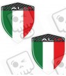 Alfa Romeo gel wing Badges 60mm adhesivos