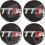 AUDI TTS Wheel centre Gel Badges Adesivi x4 (Prodotto compatibile)