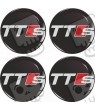 AUDI TTS Wheel centre Gel Badges Autocollant x4