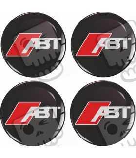 AUDI ABT Wheel centre Gel Badges adesivos x4