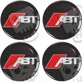 AUDI ABT Wheel centre Gel Badges Autocollant x4