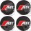 AUDI ABT Wheel centre Gel Badges Adesivi x4 (Prodotto compatibile)