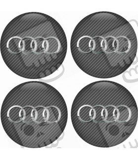 AUDI Wheel centre Gel Badges adesivos x4