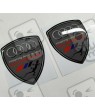 Audi Quattro Wing Panel Badges 80mm adesivos