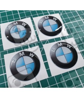 BMW Wheel centre Gel Badges Autocollant x4