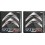 Citroen Wing Panel Badges 50mm decals (Compatible Product)