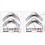 Citroen Wing Panel Badges 50mm adesivos (Produto compatível)