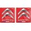 Citroen Wing Panel Badges 50mm adhesivos (Producto compatible)