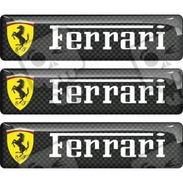 Ferrari gel Badges adhesivos 55mm x3