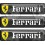 Ferrari gel Badges adhesivos 55mm x3 (Producto compatible)