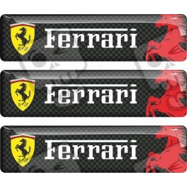 Ferrari gel Badges adesivos 55mm x3