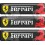Ferrari gel Badges adesivos 55mm x3 (Produto compatível)