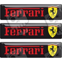 Ferrari gel Badges adhesivos 55mm x3