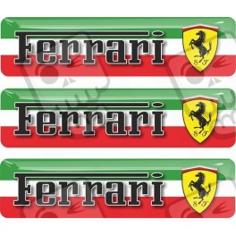 Ferrari gel Badges Adesivi 55mm x3