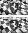 Ferrari gel Badges Adesivi 55mm x2