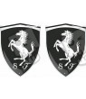 Ferrari gel Badges adesivos 80mm
